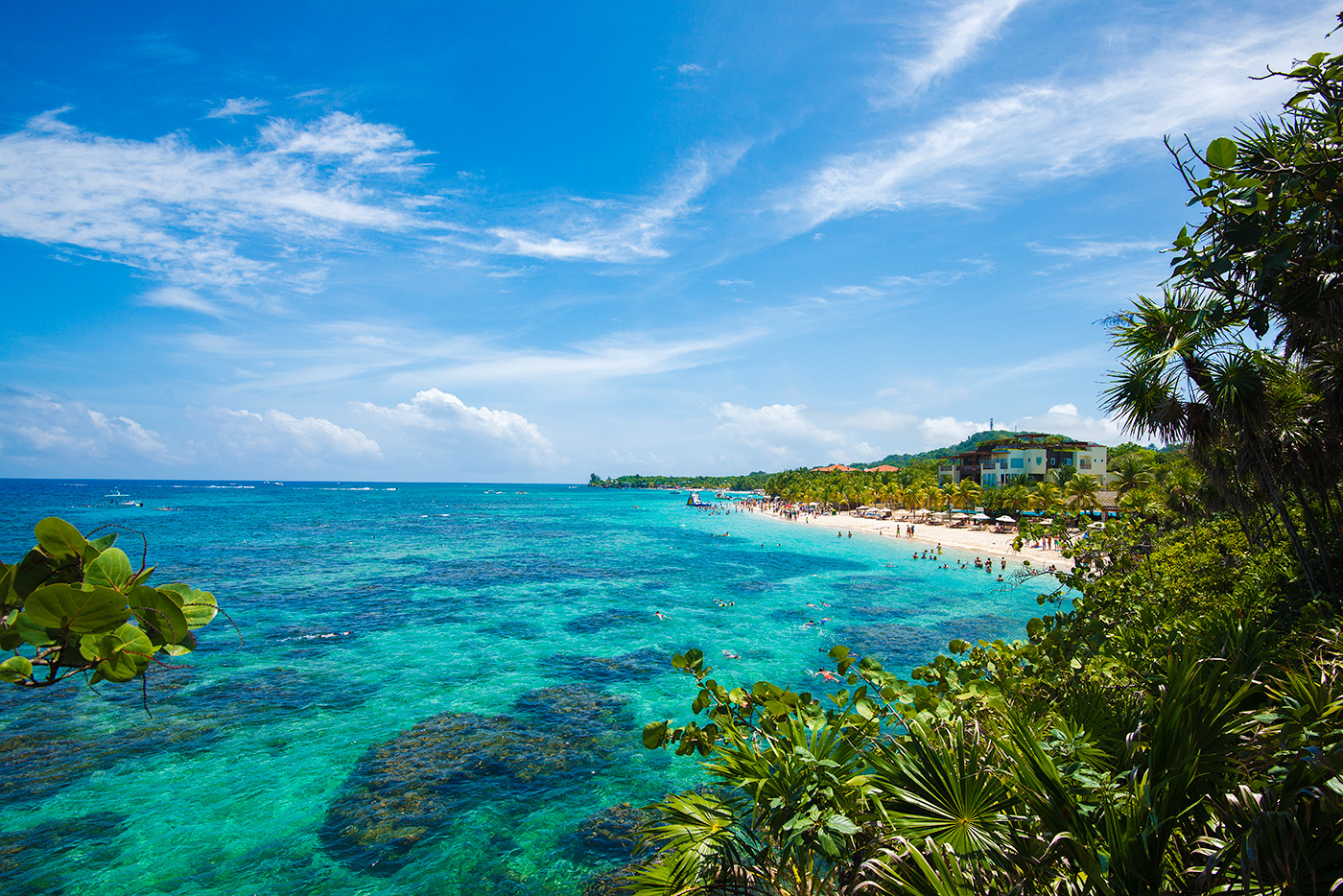 View of West Bay Roatan, Honduras